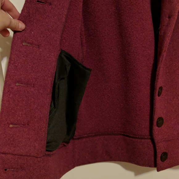 Maroon Merrell button down sweater - Picture 5 of 8